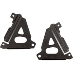 WORKS CONNECTION Radiator Brace Set - Black - Kawasaki 18-B301