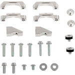 WORKS CONNECTION Radiator Brace Set - Black - Kawasaki 18-B301