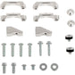 WORKS CONNECTION Radiator Brace Set - Black - Kawasaki 18-B301
