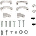 WORKS CONNECTION Radiator Brace Set - Black - Kawasaki 18-B301