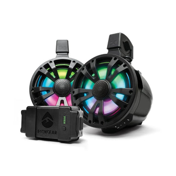 Extrmtower 2 Pk 8  Spkr 1 Amp Spkr + Btry  1 Non Amp Blk