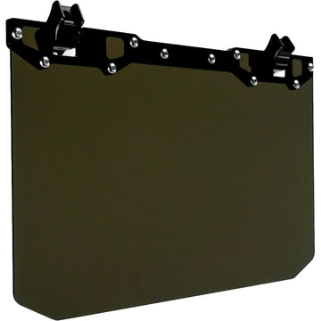 12" X 8" Narrow Mount Sun Viso W/Tinted Shield  Black
