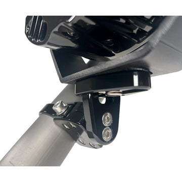 Large Base Adjustable Light Mount Black