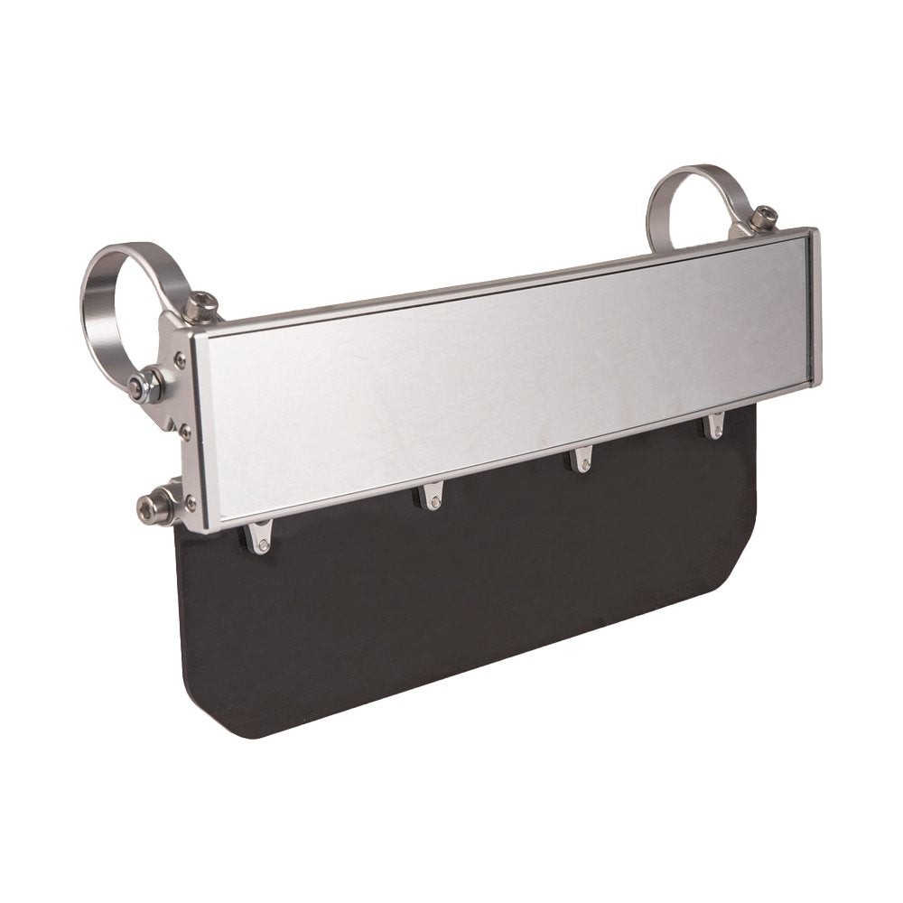 12" Pano Rearview Mirror Chrome W/Tinted Sun Visor