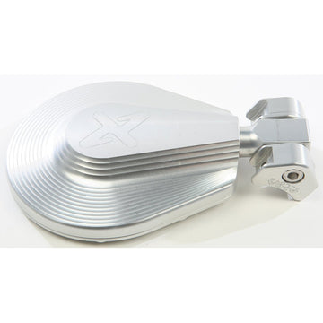 6" Round Folding Side Mirror Silver 2 Clamps Needed