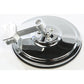 5" Round Flat Side Mirror Silver 1 Clamp Needed