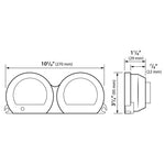 4 Piece Red Led Gauges `14 22 Flht Flhx Fltr