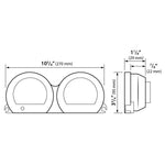 4 Piece Blue Led Gauges `14 22 Flht Flhx Fltr