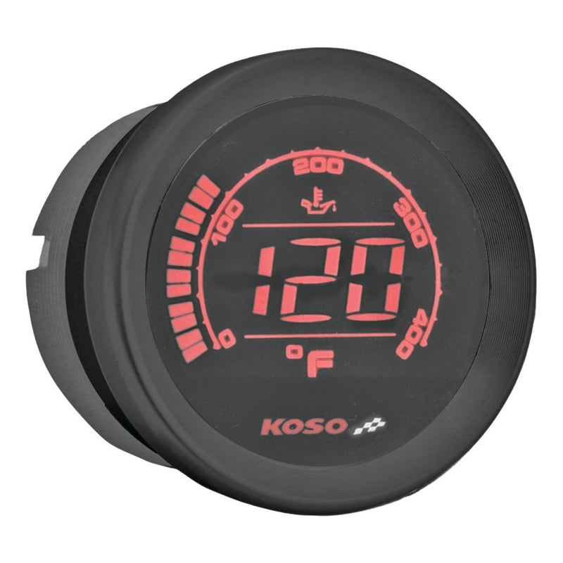 Hd 02t 2'' Oil Temp Gauge Black Bezel