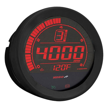 Hd 02 Series Gauge Kit Black Bezel Oil Temp