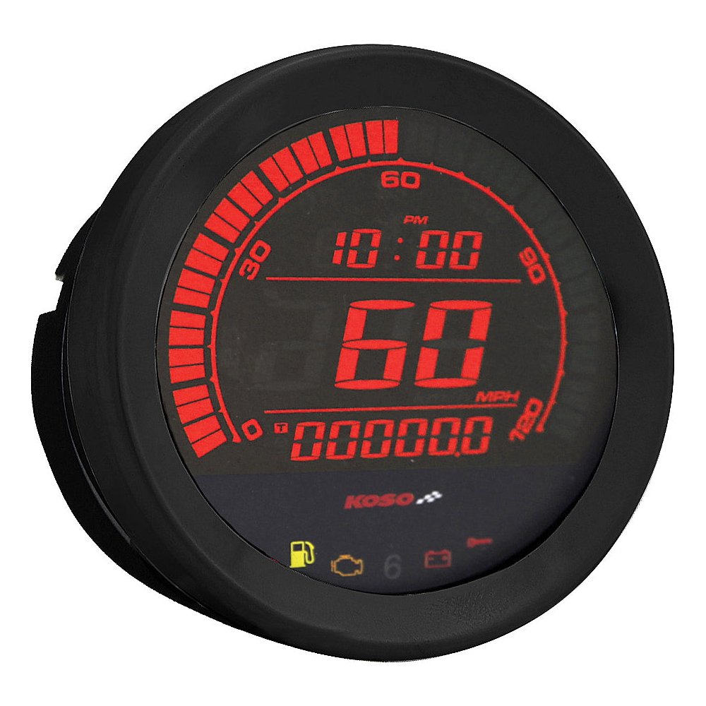 Hd 02 Series Gauge Kit Black Bezel Oil Temp