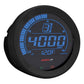 Hd 02 Series Gauge Kit Black Bezel Oil Temp