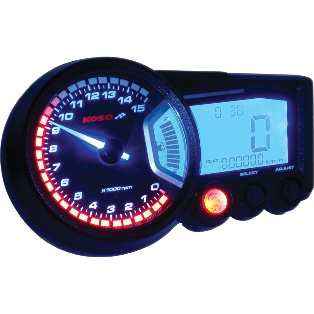 Gp Style Multi Function Gauge Rx 2 Black Panel