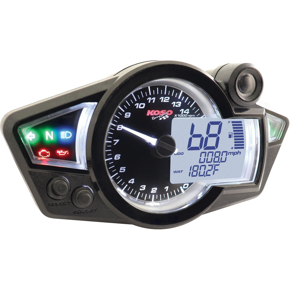Gp Style Multi Function Gauge Rx 1n Black Panel