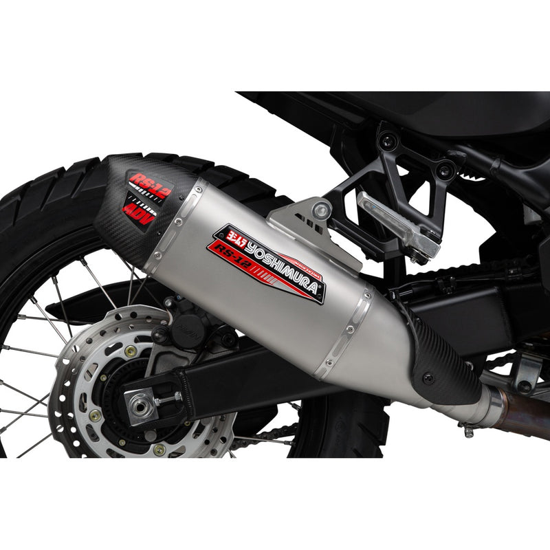 Yoshimura Exhaust Adv Street Rs 12 Slip On Ss Ss Cf