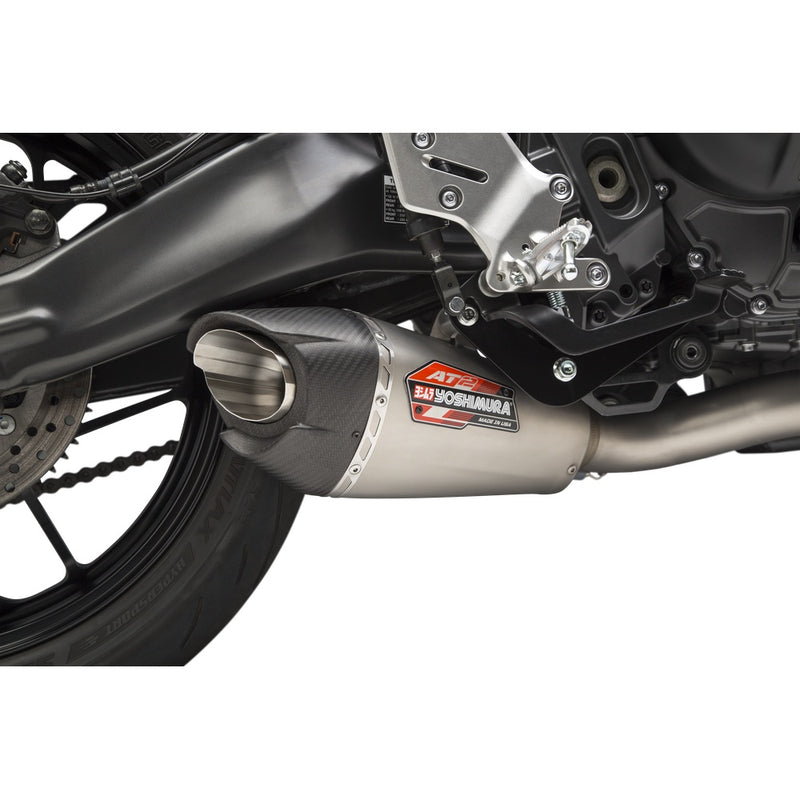 Yoshimura Exhaust Race At2 Full System Stainless/Stainless/Carbon Fiber Yamaha