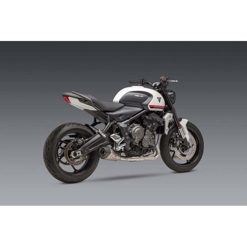 Yoshimura Exhaust At2 Race Fs Stainless/Stainless/Carbon Fiber Works - Triumph Trident 660 (2021-2023)