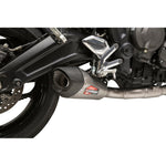Yoshimura Exhaust At2 Race Fs Stainless/Stainless/Carbon Fiber Works - Triumph Trident 660 (2021-2023)