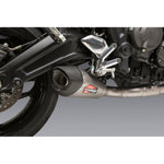 Yoshimura Exhaust At2 Race Fs Stainless/Stainless/Carbon Fiber Works - Triumph Trident 660 (2021-2023)
