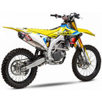 Yoshimura Rs12 Signature Series Exhaust System Stainless Aluminum Carbon Fiber - Suzuki RM-Z450 (2020-2024)