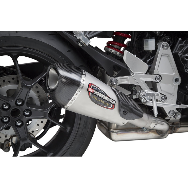 Yoshimura Exhaust Street Alpha T Slip On Ss Ss Cf