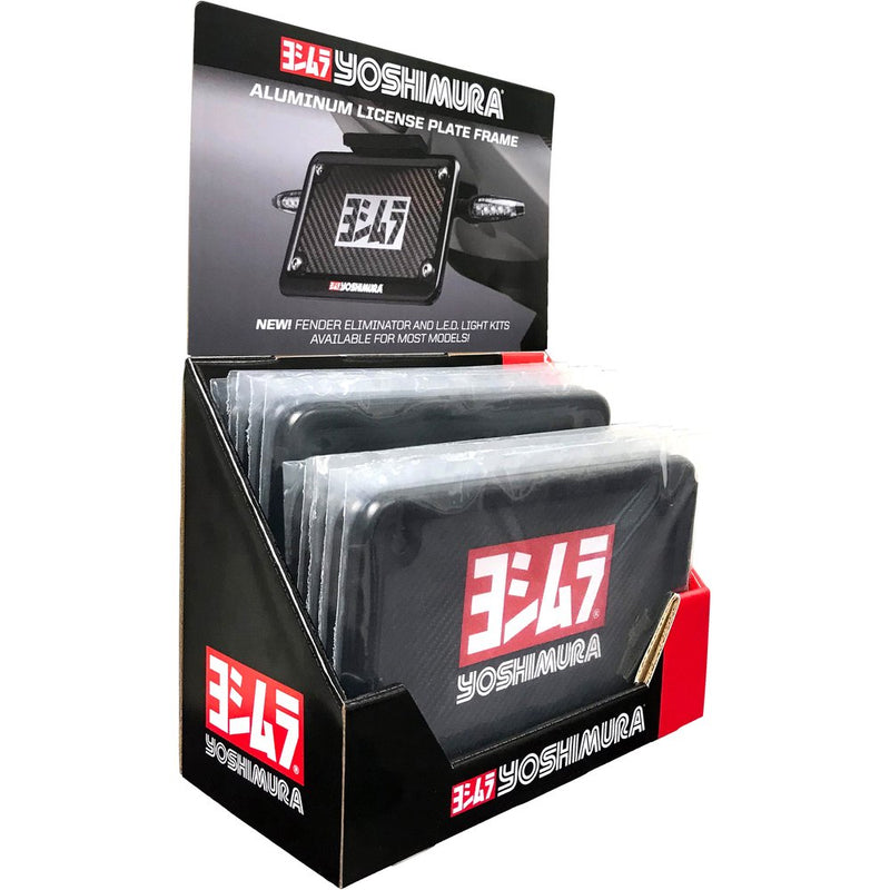 Yoshimura License Plate Frame Black 10/Pk Pop