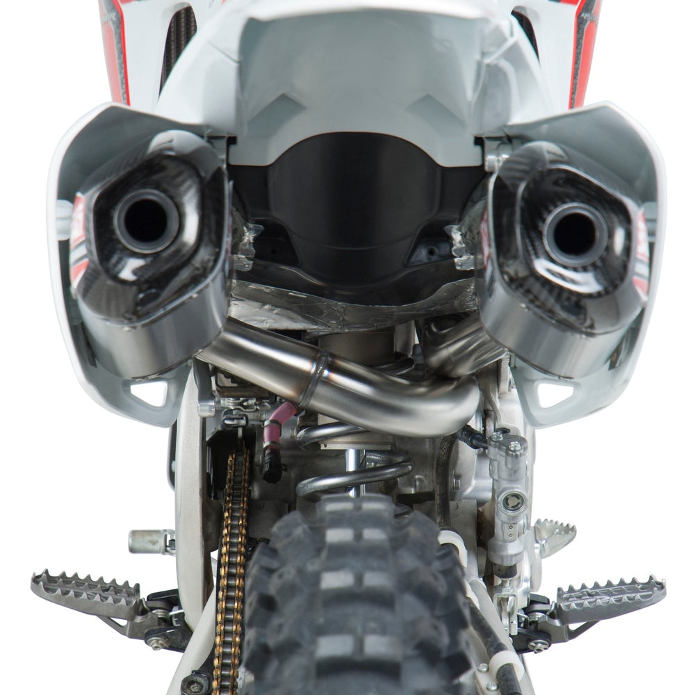 Rs 9 Header/Canister/End Cap Exhaust Dual System Ss Al Cf