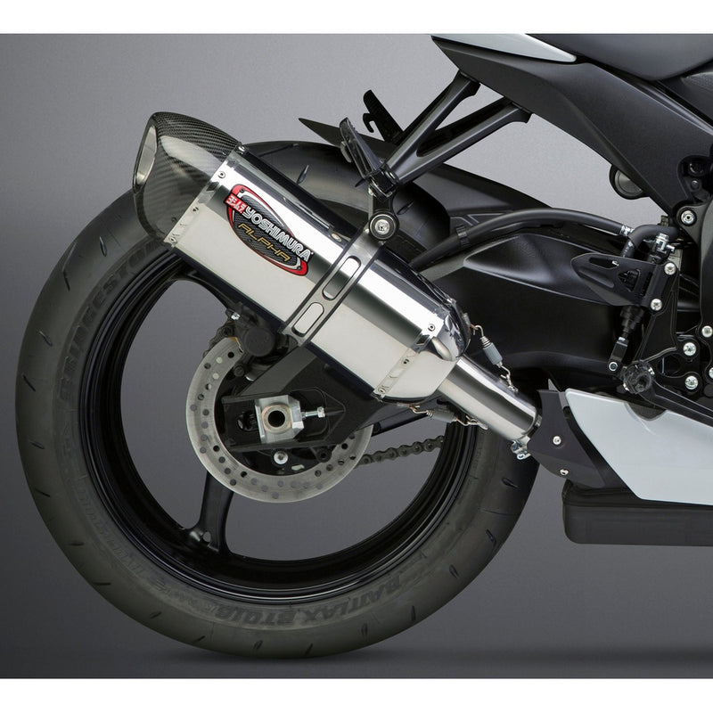 Yoshimura Exhaust Signature Alpha Slip-On Stainless Stainless Carbon Fiber