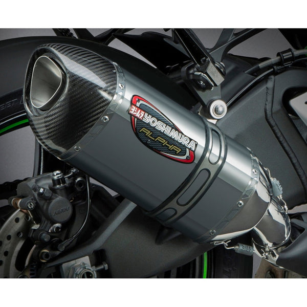 Yoshimura Street Alpha Slip On Exhaust Ss Ss Cf
