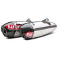 Rs 9 Header/Canister/End Cap Exhaust Dual Slip On Ss Al Cf