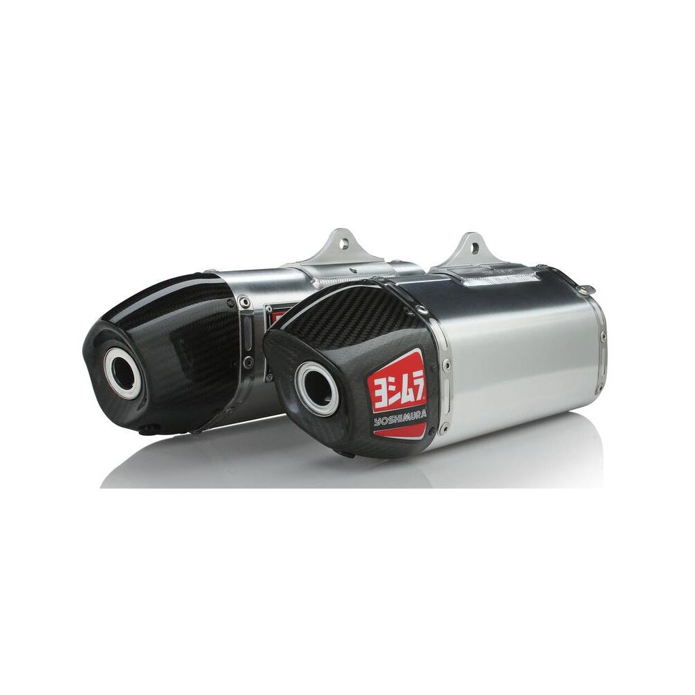 Rs 9 Header/Canister/End Cap Exhaust Dual Slip On Ss Al Cf