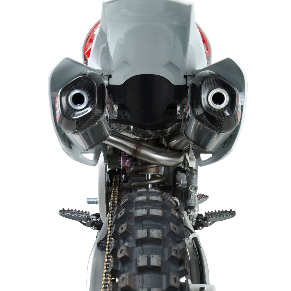 Rs 9 Header/Canister/End Cap Exhaust Dual Slip On Ss Al Cf