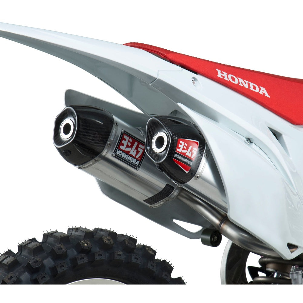 Rs 9 Header/Canister/End Cap Exhaust Dual Slip On Ss Al Cf