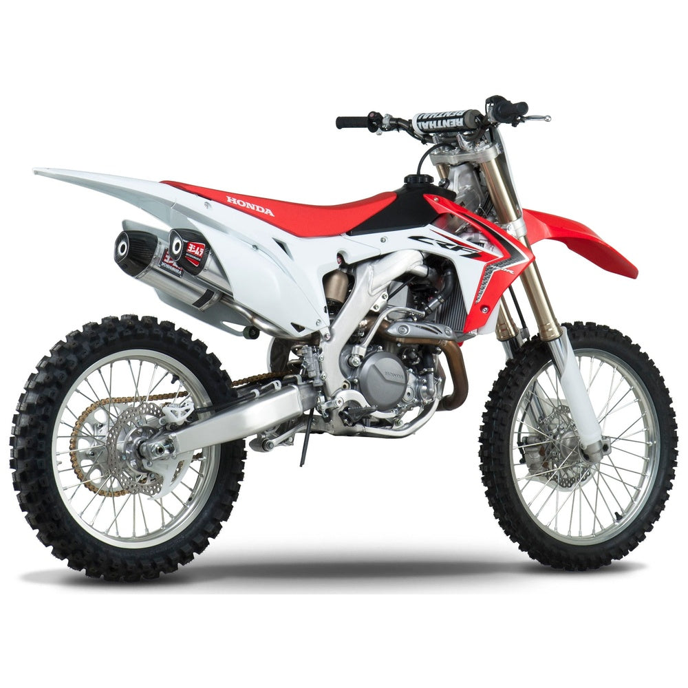 Rs 9 Header/Canister/End Cap Exhaust Dual Slip On Ss Al Cf