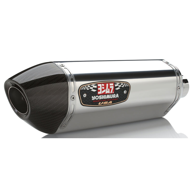Yoshimura Street Dual R 77 Slip On Exhaust Ss Ss Cf