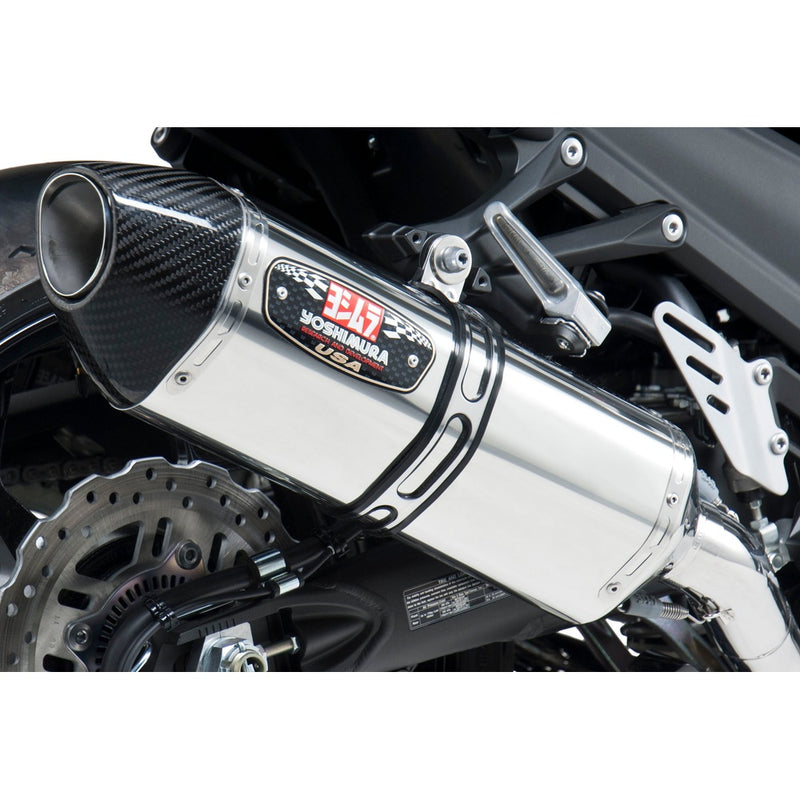 Yoshimura Exhaust Race R 77 Slip-On Stainless Stainless Carbon Fiber Dual - Kawasaki ZX1400 Ninja ZX-14R (2012-2021)