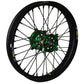 Wheel Rear 2.15x18 Green Hub Blk Rim/Blk Spoke/Blk Nipple