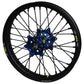 Wheel Rear 1.85x19 Blue Hub Blk Rim/Blk Spoke/Blk Nipple