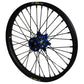 Wheel Front 1.60x21 Blue Hub Blk Rim/Blk Spoke/Blk Nipple