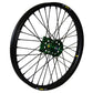 Wheel Front 1.60x21 Green Hub Blk Rim/Sil Spoke/Sil Nipple