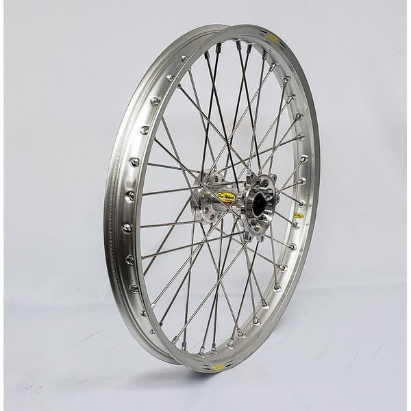 Wheel Front 1.60x21 Silver Hub Sil Rim/Sil Spoke/Sil Nipple