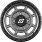 Rift Wheel 14x7 4/110 5+2 (+10mm) Carbon Grey