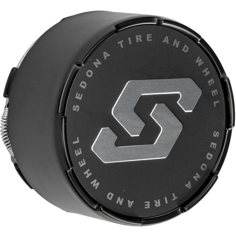 Split 6 Wheel Replacment Cap Black 4/110 4/115