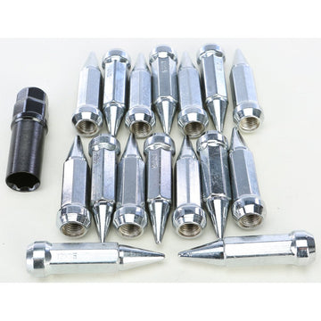 Spike Lug Nut 12mmx1.50 60' Chrome Tapered W/Key