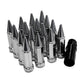 Spike Lug Nut 3/8" 24 60' Chrome Tapered W/Key