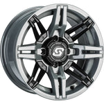 Rukus Le Wheel 14x7 4/110 6+1 (+30mm) Blk/Stealth Grey