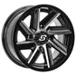 Chopper Wheel 14x7 4/137 5+2 (+10mm) Blk/Machined