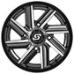 Chopper Wheel 14x7 4/137 5+2 (+10mm) Blk/Machined