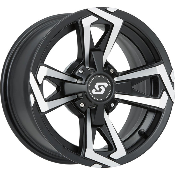 Riot Wheel 14x7 4/137 5+2 (+10mm) Blk/Machined