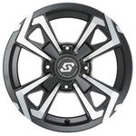 Riot Wheel 12x7 4/110 2+5 ( 47mm) Blk/Machined
